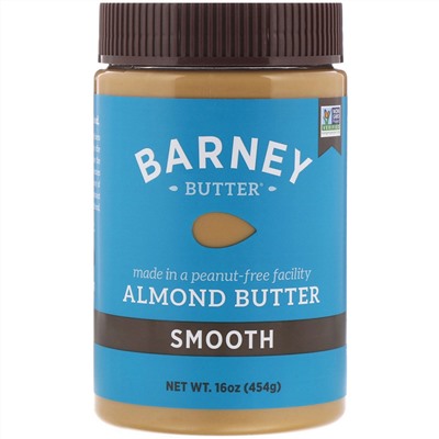 Barney Butter, Миндальное масло, однородное, 16 унций (454 г)