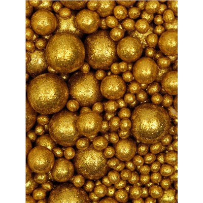 Посыпка кондитерская с мягким центром «Блеск», золото, 50 г