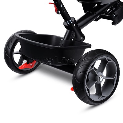 Велосипед трехколесный Rocket 136-GR, колеса EVA 10"/8", цвет серый