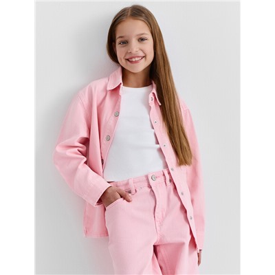 РУБАШКА ДЖИНСОВАЯ ДЛЯ ДЕВОЧЕК 2026-1DJG1002-9p