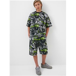 Комплект трикотажный для мальчиков: фуфайка (футболка), шорты