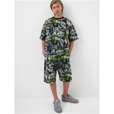 Комплект трикотажный для мальчиков: фуфайка (футболка), шорты