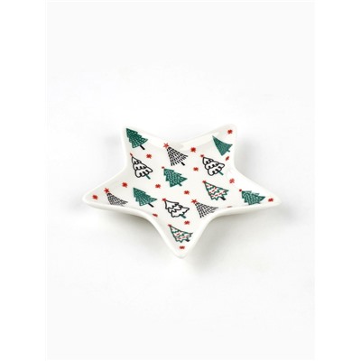 Подставка под чайные пакетики новогодняя «Зимний лес», 8.7×8.7 см