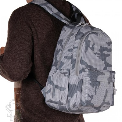 Рюкзак мужской текстильный 3968PM gray Sikaile