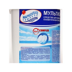 Дезинфицирующее средство «Мультиэкт 5 в 1», для воды в бассейне, комплексный препарат, таблетки 200 г, 1 кг