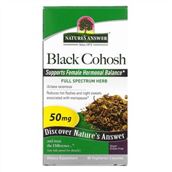 Nature's Answer, Black Cohosh, Full Spectrum Herb, 50 mg, 90 Vegetarian Capsules