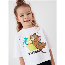 Фуфайка трикотажная для девочек (футболка)