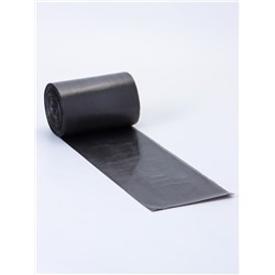 Мешки для мусора в рулоне UpakLand=60 л, черные, ПНД, 9 мкм, 100 шт.