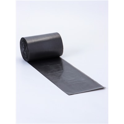 Мешки для мусора в рулоне UpakLand=60 л, черные, ПНД, 9 мкм, 100 шт.