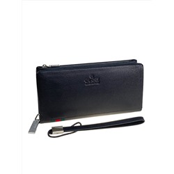 Клатч мужской из натуральной кожи, цвет черный