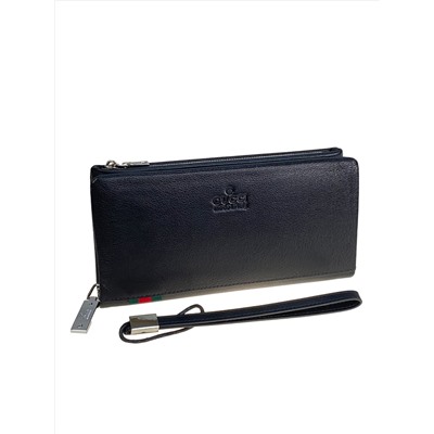 Клатч мужской из натуральной кожи, цвет черный