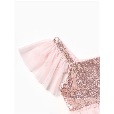 Платье нарядное для девочки KAFTAN, с крылышками, рост 86-92, розовое