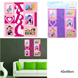 Наклейка фоторамка интерьерная 40х49 см / ABC-8808 /