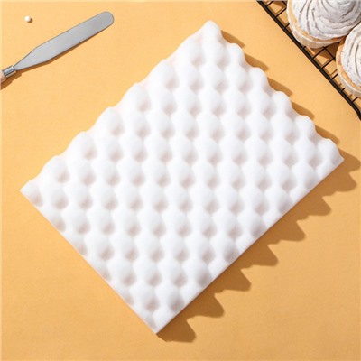 Мат для сушки цветов из мастики Доляна, 24.5×19×2.5 см, белый