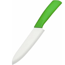 Нож керамический, кухонный, универсальный, ручка soft touch, 24см