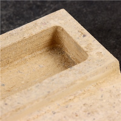 Пекарский камень с испарителем, вулканический, 30×30×2см