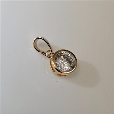 Кулон коллекция "Xuping" покрытие позолота, вставка: фианиты, Х000985624, арт. 101.092