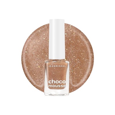 Лак для ногтей сливочный крем Jeanmishel блестки тон 473, 6 мл