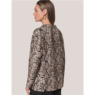 Блузка из сатина с эластаном