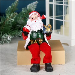 Фигурка Дед Мороз висячие ножки 10 см / CHR231 /уп 2/192/Новый год