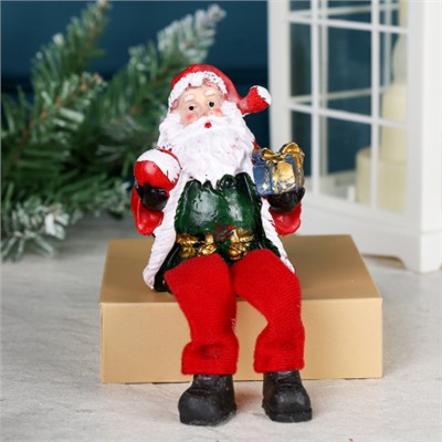 Фигурка Дед Мороз висячие ножки 10 см / CHR231 /уп 2/192/Новый год