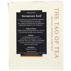 The Tao of Tea, Savoureux Iced Tea, Black Tea, 6 - 1 Gallon Sized Sachets, 3.0 oz (85 g)