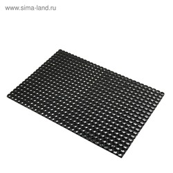 Коврик ячеистый грязесборный, 80×120×1.6 см, чёрный