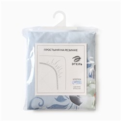 Простыня на резинке 1.5-спальная «Этель. Кувшинки (вид 2)», 140×200+25, бязь