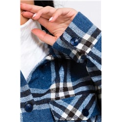 Джемпер 62017 (Клетка синяя)