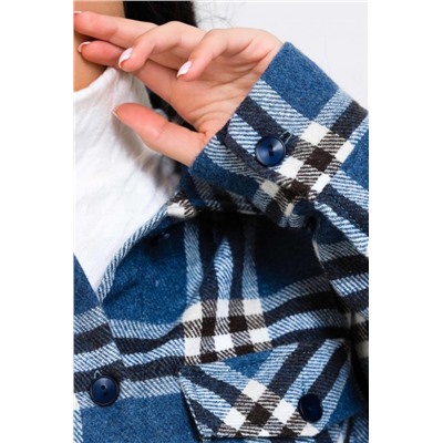 Джемпер 62017 (Клетка синяя)