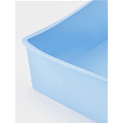 Форма для выпечки Доляна «Квадрат», 20.5×5 см, силикон, светло-голубая