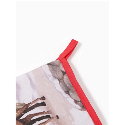 Набор кухонный «Этель» Horse family, варежка-прихватка 20×28 см, прихватка 19×19 см