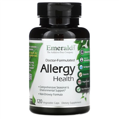Emerald Laboratories, Doctor-Formulated Allergy Health, 120 Vegetable Caps