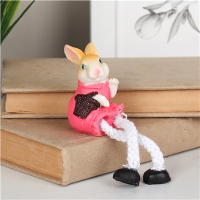 Фигурка Кролик висячие ножки 13 см / 1126 /уп 4/240/