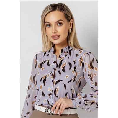 Блузка женская  1295/03/Серо-сиреневый