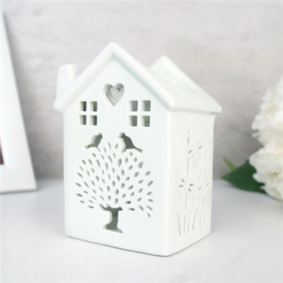 Аромалампа Домик 12 см / 922 /уп 96/белая