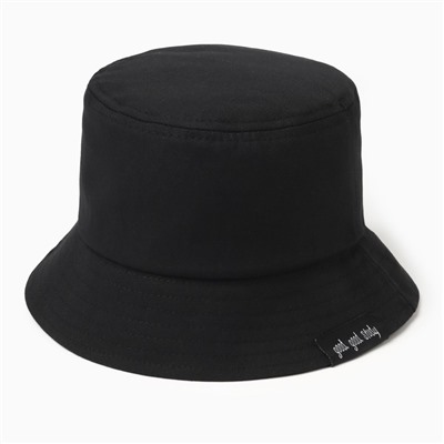 Панама детская «Классика» MINAKU, чёрная, размер 52 (3-5 лет)