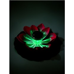 Садовая фигура - фонарь «Лотос», 28×28×9 см, для водоёмов, лиловая