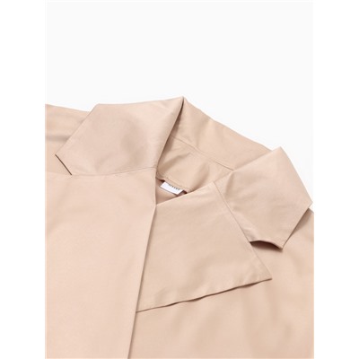 Халат домашний женский с запахом MINAKU: Home collection, бежевый, размер 48