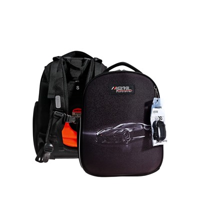 Рюкзак каркасный 38х28х16 см, deVENTE Choice 17L Luxury Car, для мальчика