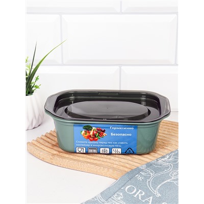 Контейнер прямоугольный 500 мл / 3056A /уп 12/240/ ДОП СКИДКА НА КОРОБ 3%