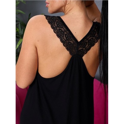 Сорочка "Нимфея" (Черный)