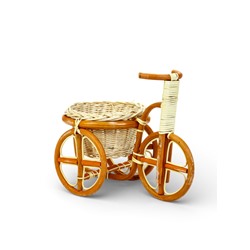 Декоративное кашпо «Велосипед», 31×17×25 см, деревянное, плетёное