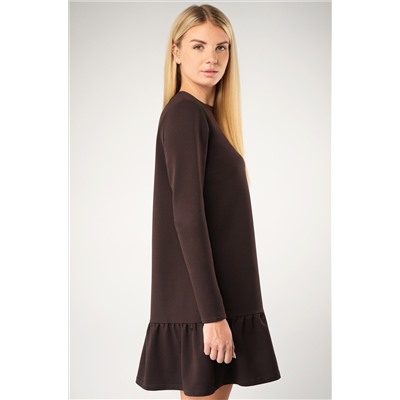 Женское платье трапеция из футера Happyfox