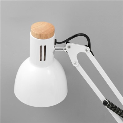 Настольная лампа RISALUX «Юнец», Е27, 40 Вт, белая, 14.5×14.5×62 см