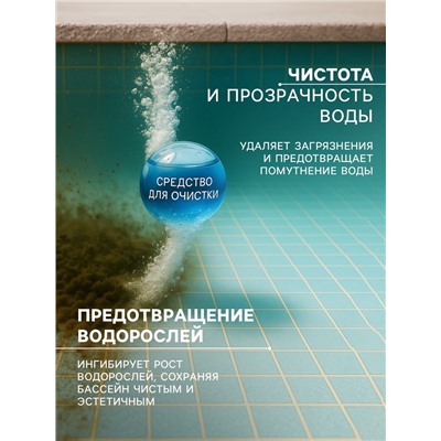 Флокулянт для поглощения и удаления взвешенных частиц в воде бассейна Флокфикс жидкий 1 л