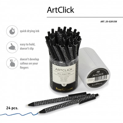 Ручка автоматическая шариковая 0.5мм "ArtClick.Буквы" синяя 20-0281/08 Bruno Visconti