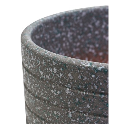 Горшок для цветов «Пряности», 2.9 л, d=19 см, h=16 см, керамический, с поддоном, серый