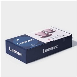 Чайный сервиз Luminarc «Идиллия», 12 предметов: кружка 265 мл, 6 шт., блюдце d=13 см, 6 шт., стекло, цвет лилак