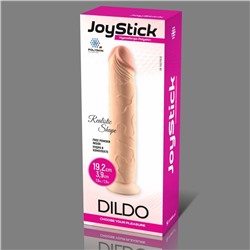 Телесный фаллоимитатор JoyStick на присоске - 19,2 см.